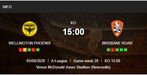 Wellington Phoenix vs Brisbane Roar Xin chao top 3 15h00 ngay 05 08 VDQG Australia – A League-4
