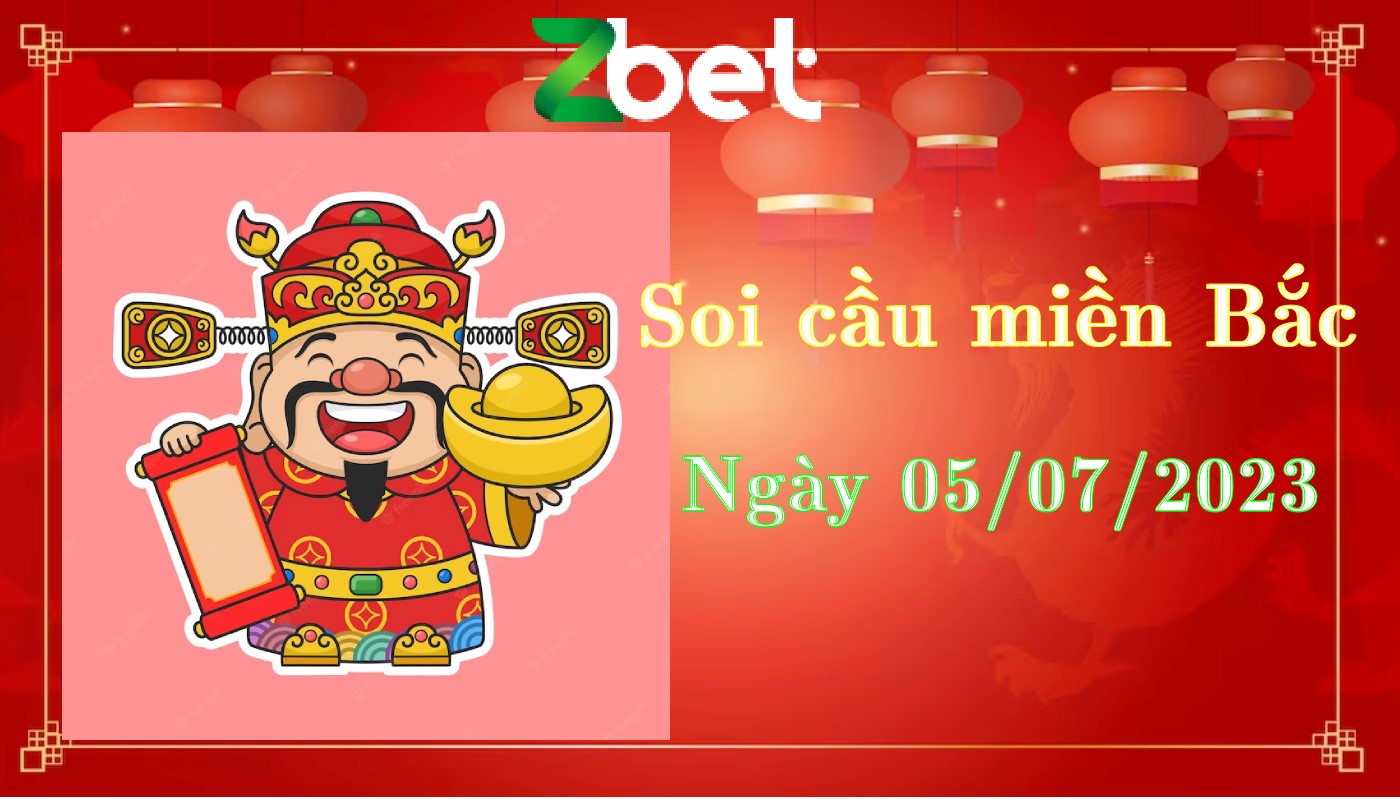 Zbet soi cầu miền Bắc, thứ Tư, ngày 05/07/2023 – XSMB