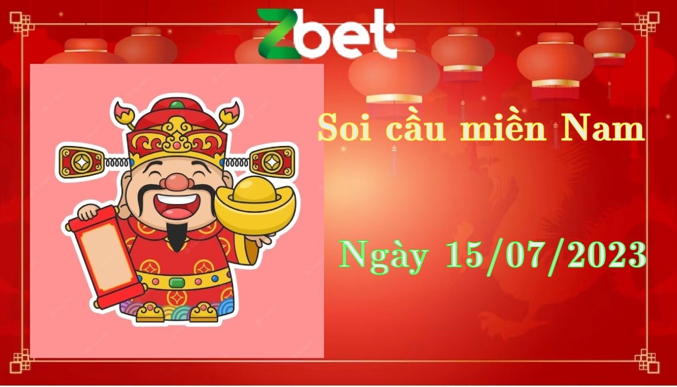 Zbet Soi Cầu Miền Nam, Thứ Bảy ngày 15/07/2023 - XSMN