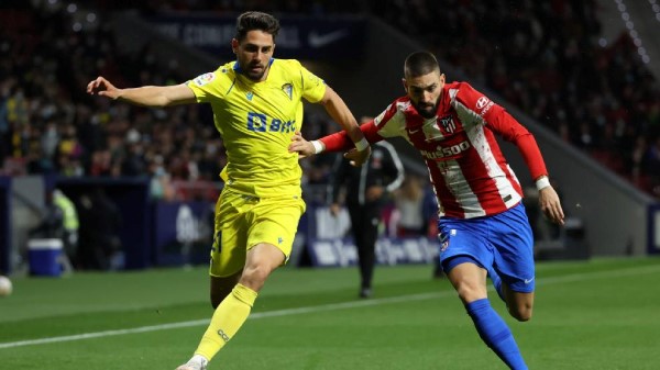 Thành tích thi đấu gần đây của Atletico Madrid và Cadiz