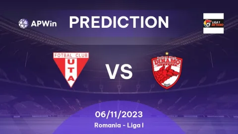 Tip kèo Châu Á hiệp 1 UTA Arad vs Dinamo Bucuresti 