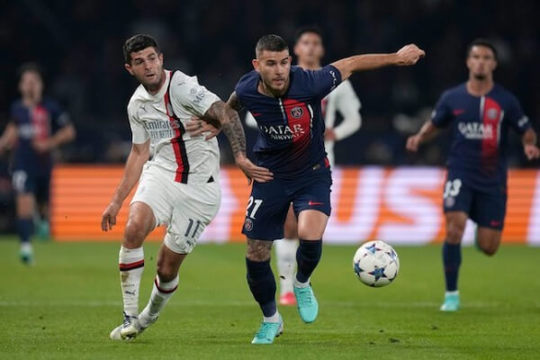 Thành tích thi đấu gần đây của AC Milan và PSG