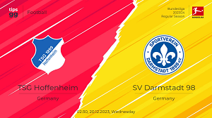 Tip kèo bóng đá trận Hoffenheim vs Darmstadt 98, 02h30 ngày 20/12/2023