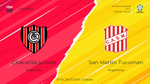 Tip kèo bóng đá trận Chacarita Juniors vs San Martin De Tucuman, 01h00 ngày 26/03/2024