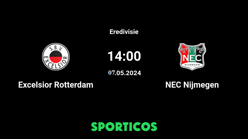 Tip kèo bóng đá Excelsior vs NEC Nijmegen uk88