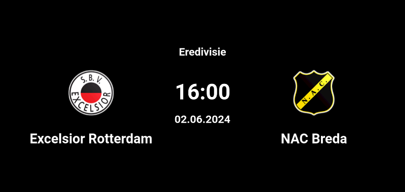 Tip kèo bóng đá trận Excelsior vs NAC Breda uk88