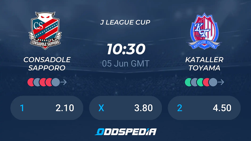 Tip kèo bóng đá trận Kataller Toyama vs Consadole Sapporo uk88