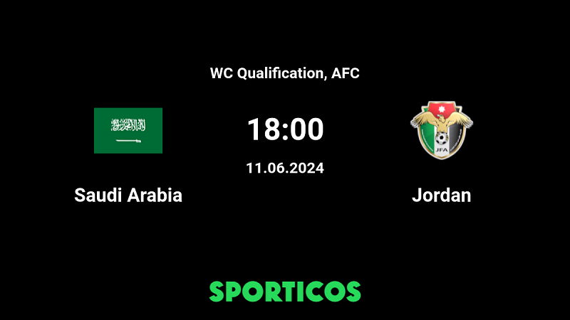 Tip kèo bóng đá trận Saudi Arabia vs Jordan uk88