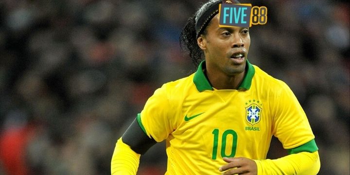 5. Ronaldinho (Brazil - Olympic 2000, 2008)