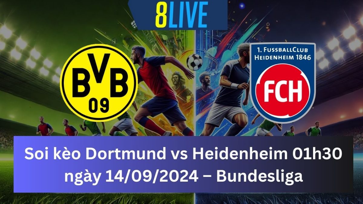 Soi kèo Dortmund vs Heidenheim 01h30 ngày 14/09/2024 – Bundesliga