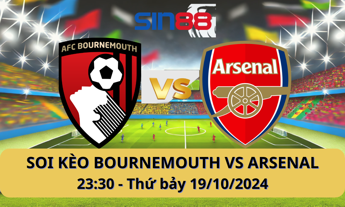 Nhận định bóng đá Bournemouth - Arsenal 23h30 ngày 19/10/2024 - Ngoại hạng Anh (Kate)