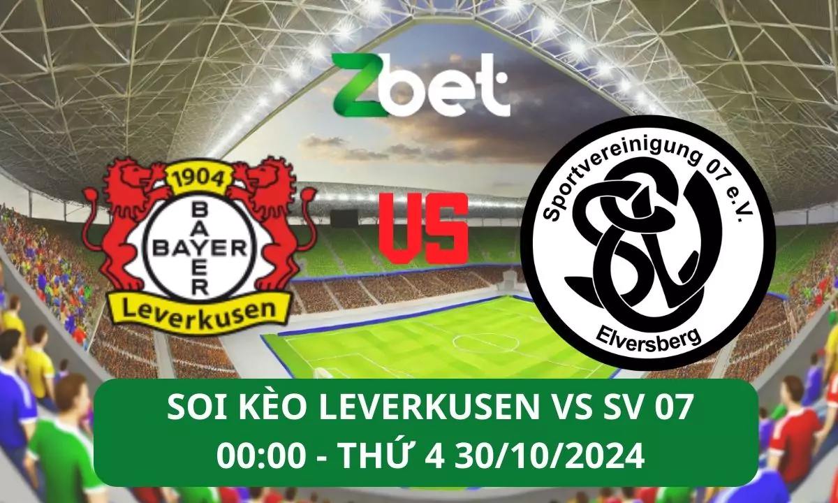 Nhận định soi kèo Leverkusen vs SV 07, 00h00 30/10/2024 – Cup Đức