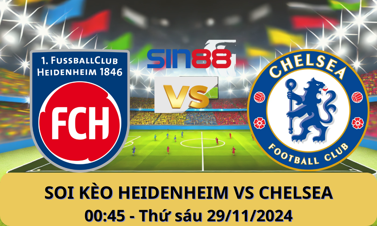 Nhận định bóng đá Heidenheim - Chelsea 00h45 ngày 29/11/2024 - Europa Conference League (Kate)