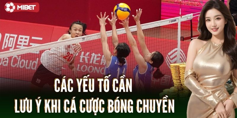 Các yếu tố cần lưu ý khi cá cược bóng chuyền