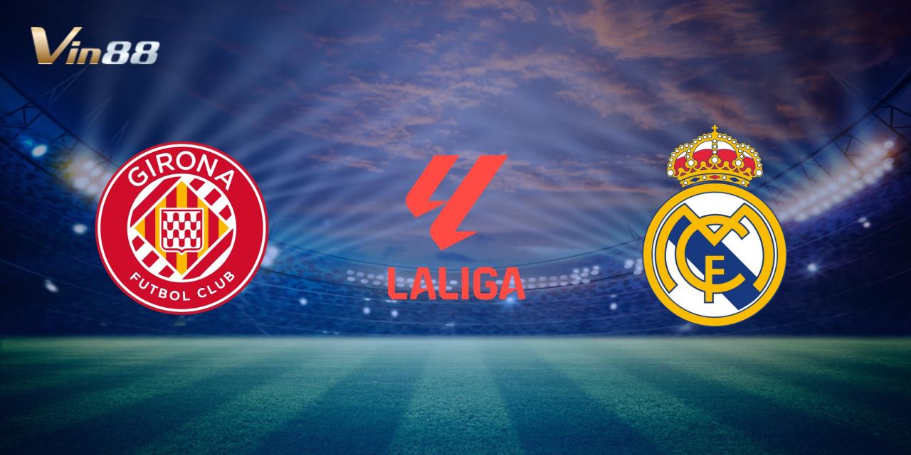 Trận đấu giữa Girona và Real Madrid tại Sân vận động Montilivi vào ngày 08/12/2024