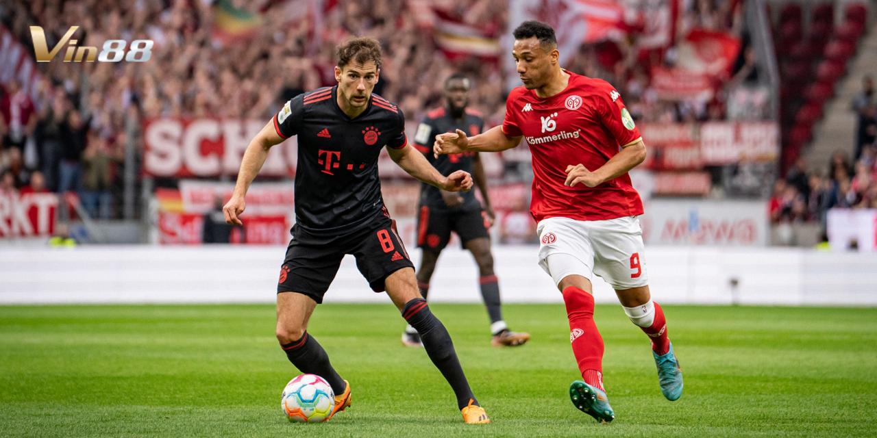 Tỷ lệ kèo trận Mainz 05 vs Bayern Munich từ Vin88: Bayern Munich chấp 1.25 và kèo tài xỉu là 3.00