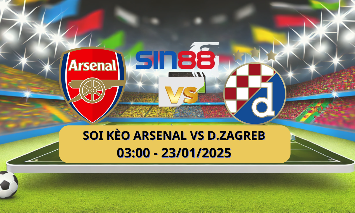 Nhận định bóng đá Arsenal - D. Zagreb 03h00 ngày 23/01/2025 - Champions League (Kate)