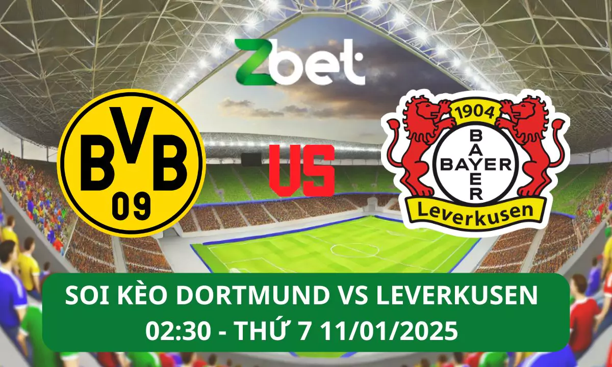 Nhận định soi kèo Borussia Dortmund vs Bayer Leverkusen, 02h30 11/01/2025 – Bundesliga