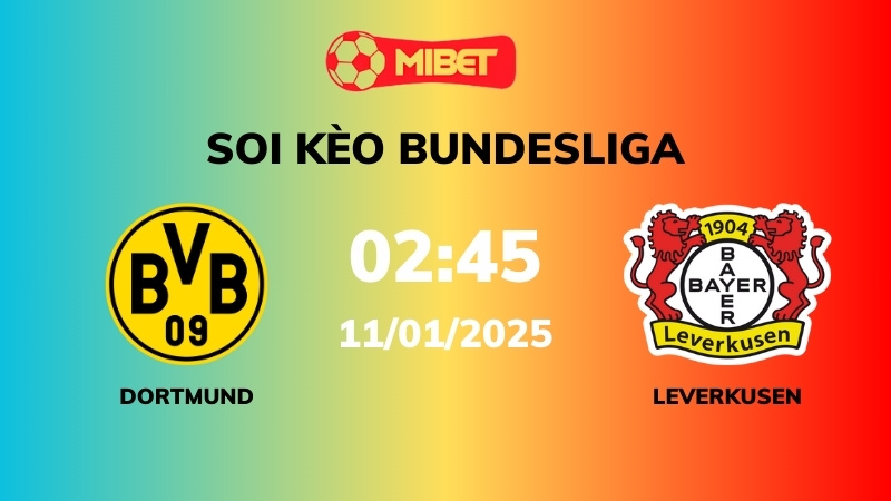 Soi kèo Dortmund vs Bayer Leverkusen – 02h45 – 11/01 – Bundesliga