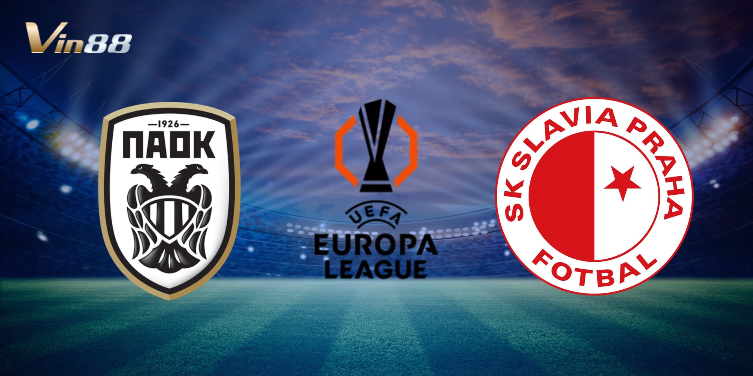 PAOK chuẩn vị tiếp đón Slavia Praha trên sân nhà trong khuôn khổ vòng play-off Europa League