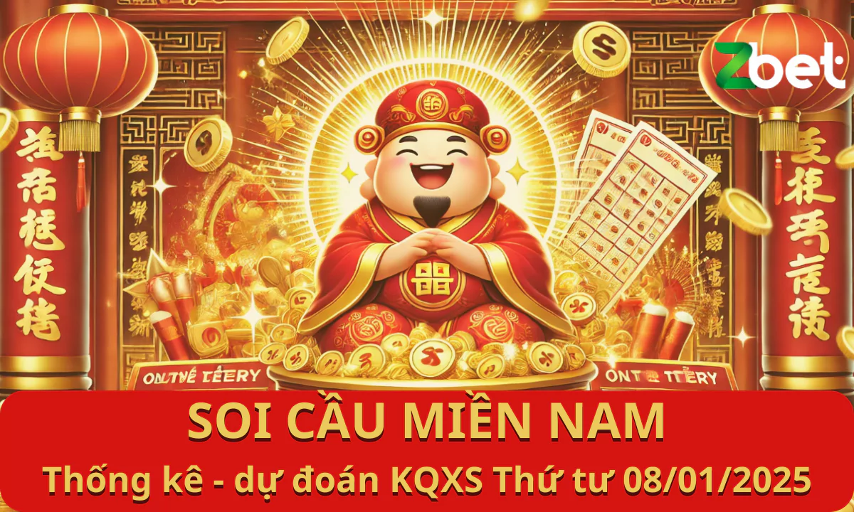 Zbet Soi Cầu Miền Nam, Thứ tư ngày 08/01/2025 - XSMN