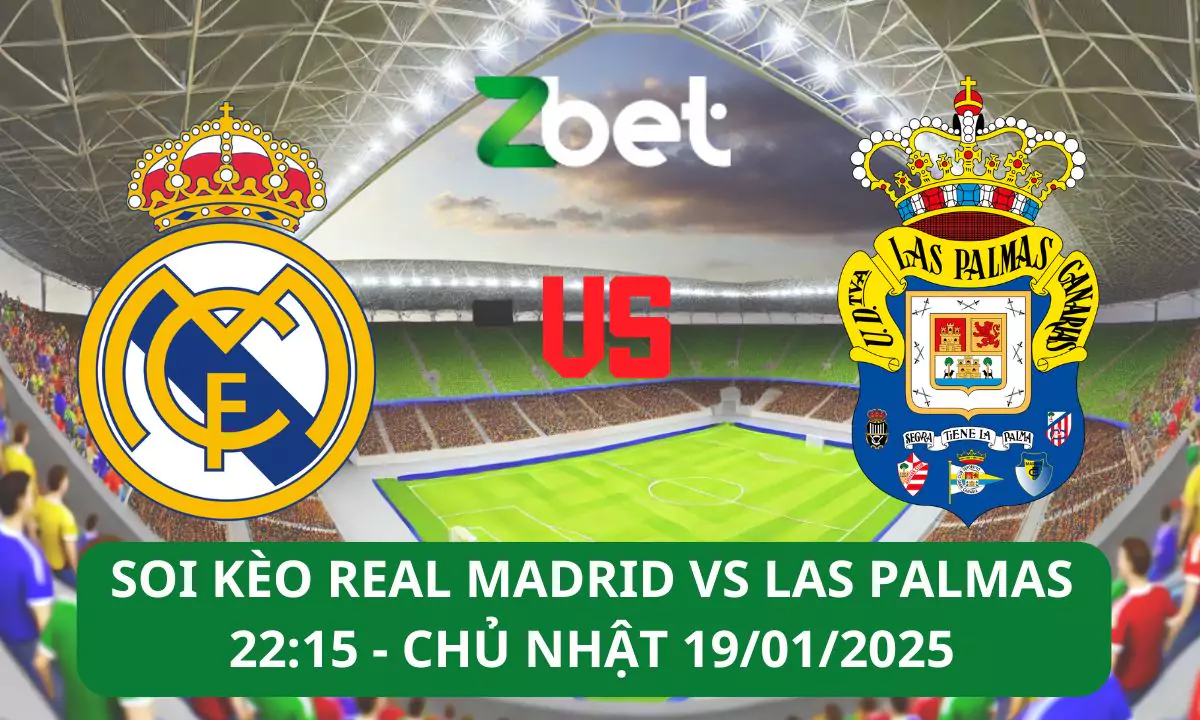 Nhận định soi kèo Real Madrid vs Las Palmas, 22h15 19/01/2025 – La Liga