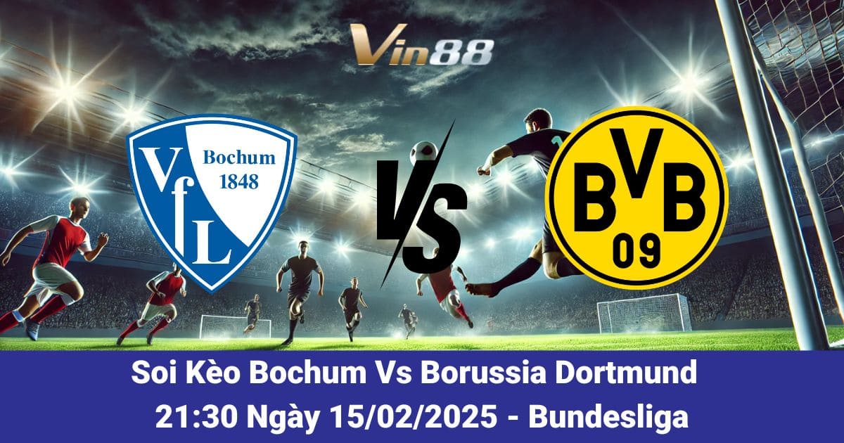 Soi kèo trận đấu giữa Bochum vs Borussia Dortmund ngày 15/02/2025