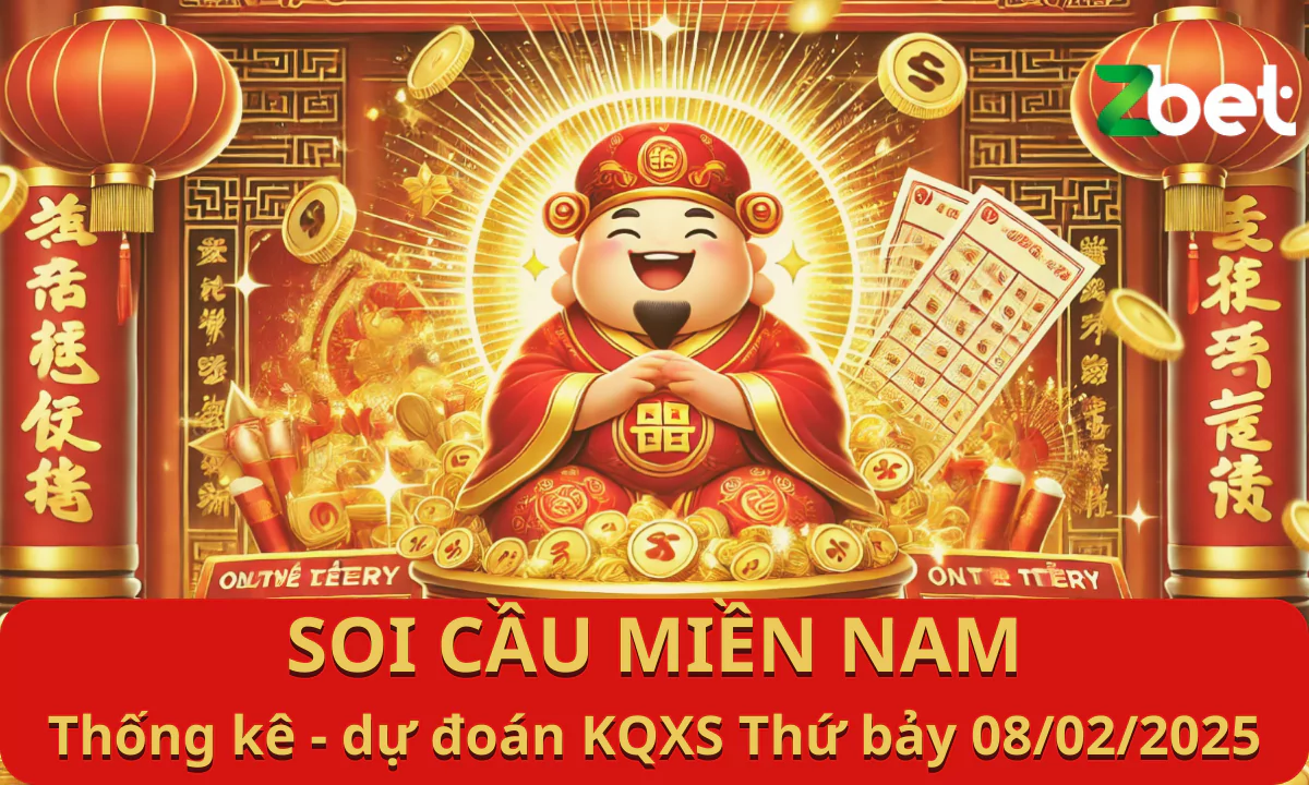 Zbet Soi Cầu Miền Nam, Thứ bảy ngày 08/02/2025 - XSMN