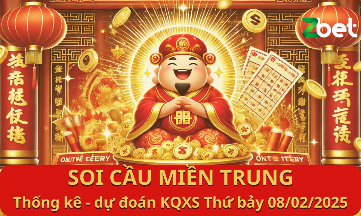 Zbet soi cầu Miền Trung, Thứ bảy ngày 08/02/2025 - XSMT