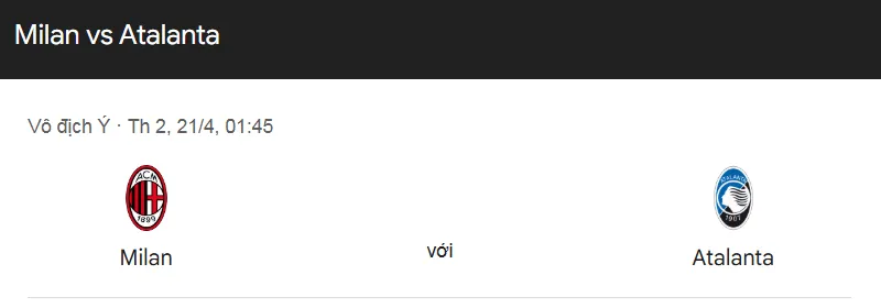 Nhận định trận đấu AC Milan vs Atalanta uk88