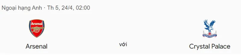 Nhận định trận đấu Arsenal vs Crystal Palace uk88