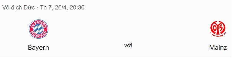 Nhận định trận đấu Bayern Munich vs Mainz 05 uk88