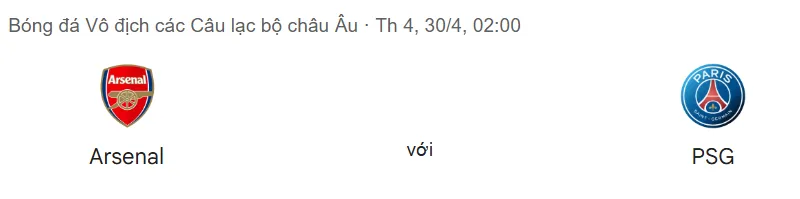 Tip kèo bóng đá trận Arsenal vs Paris Saint Germain uk88