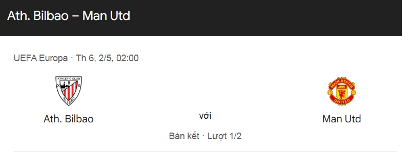 Tip kèo bóng đá trận Athletic Bilbao vs Manchester United uk88