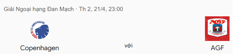 Tip kèo bóng đá trận FC Copenhagen vs AGF Aarhus uk88