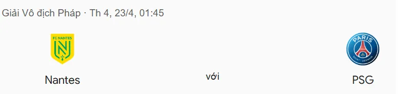 Tip kèo bóng đá trận Nantes vs Paris Saint Germain uk88