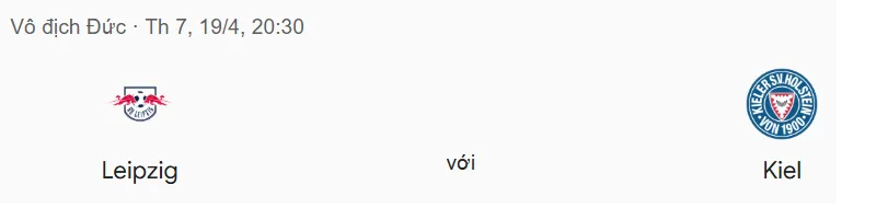 Tip kèo bóng đá trận RB Leipzig vs Holstein Kiel uk88