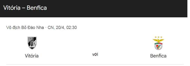 Tip kèo bóng đá trận Vitoria Guimaraes vs Benfica uk88