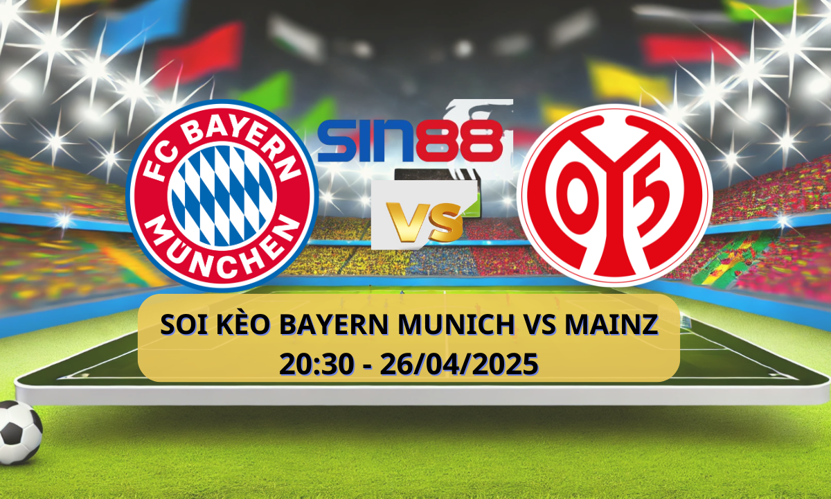 Nhận định bóng đá Bayern Munich - Mainz 20h30 ngày 26/04/2025 - Bundesliga (Kate)