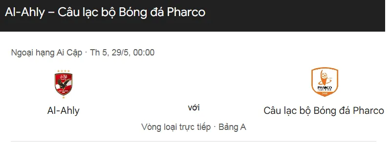 Nhận định trận đấu Al Ahly Cairo vs Pharco uk88