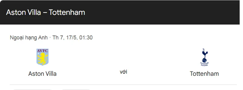 Nhận định trận đấu Aston Villa vs Tottenham uk88