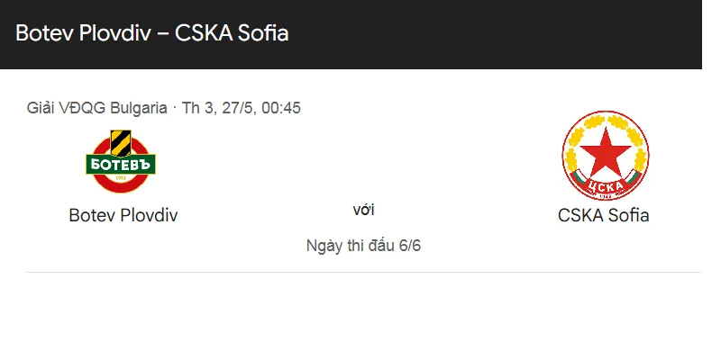 Nhận định trận đấu Botev Plovdiv vs CSKA Sofia uk88