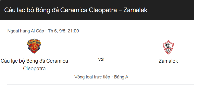 Nhận định trận đấu Ceramica Cleopatra vs El Zamalek uk88