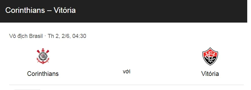 Nhận định trận đấu Corinthians SP vs Vitoria BA uk88