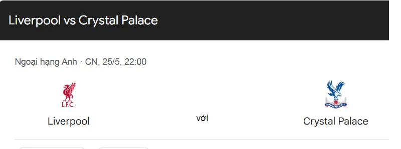 Nhận định trận đấu Liverpool vs Crystal Palace uk88