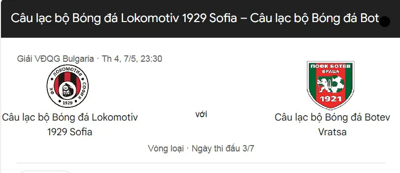 Nhận định trận đấu Lokomotiv Sofia vs Botev Vratsa uk88