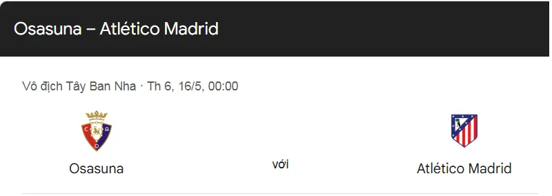 Nhận định trận đấu Osasuna vs Atletico Madrid uk88