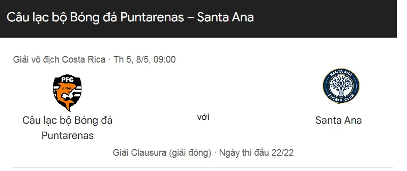 Nhận định trận đấu Puntarenas vs Santa Ana uk88