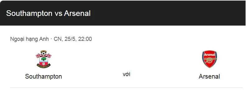 Nhận định trận đấu Southampton vs Arsenal uk88