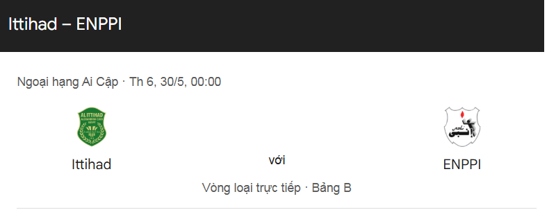 Tip kèo bóng đá trận Al Ittihad Alexandria vs Enppi uk88